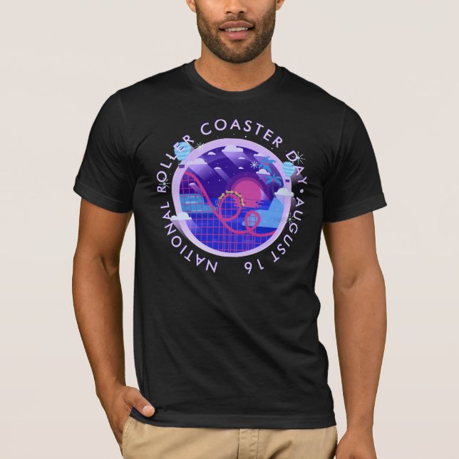 National Roller Coaster Day T-Shirt (Front)