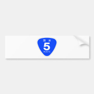 National Route 5 marking Bumper Sticker