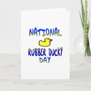 National Rubber Ducky Day Holiday Card