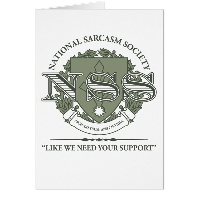 National Sarcasm Society (Front)
