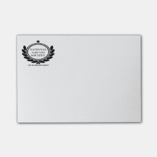 National Sarcasm Society Humour Quote Sarcastic Fu Post-it Notes