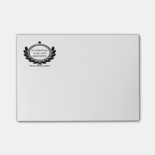 National Sarcasm Society Humour Quote Sarcastic Post-it Notes