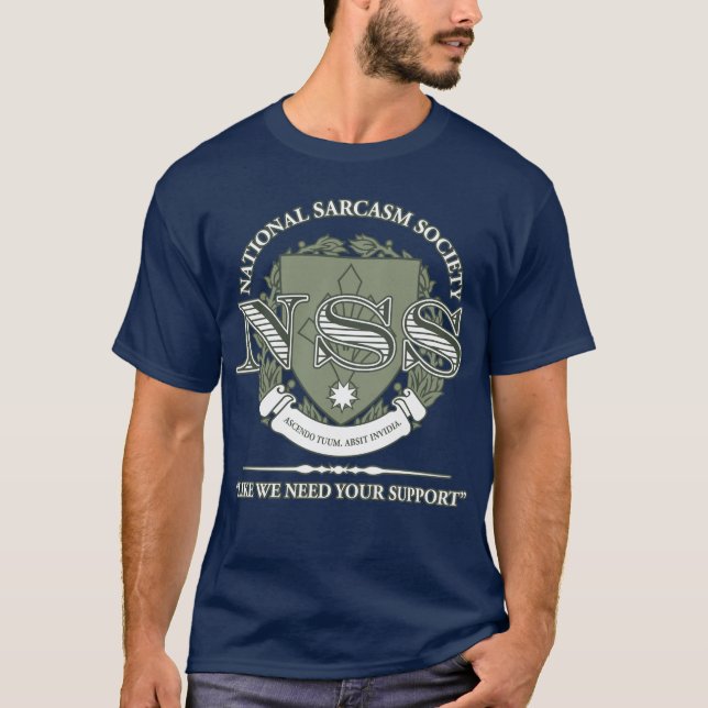 National Sarcasm Society T-Shirt (Front)