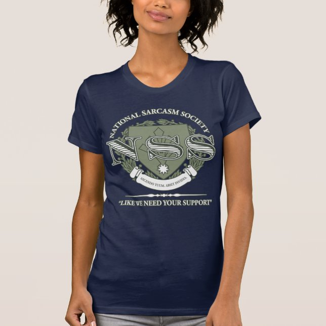 National Sarcasm Society T-Shirt (Front)