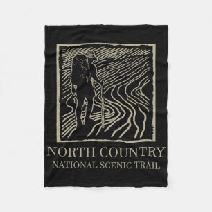 National Scenic Trail - North Country Trail Hiker Fleece Blanket