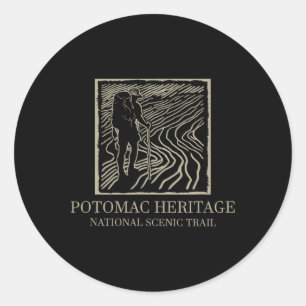 National Scenic Trail - Potomac Heritage Trail Hik Classic Round Sticker