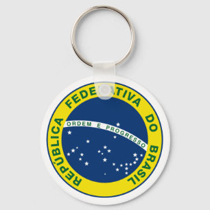 National Seal of Brazil Key Ring