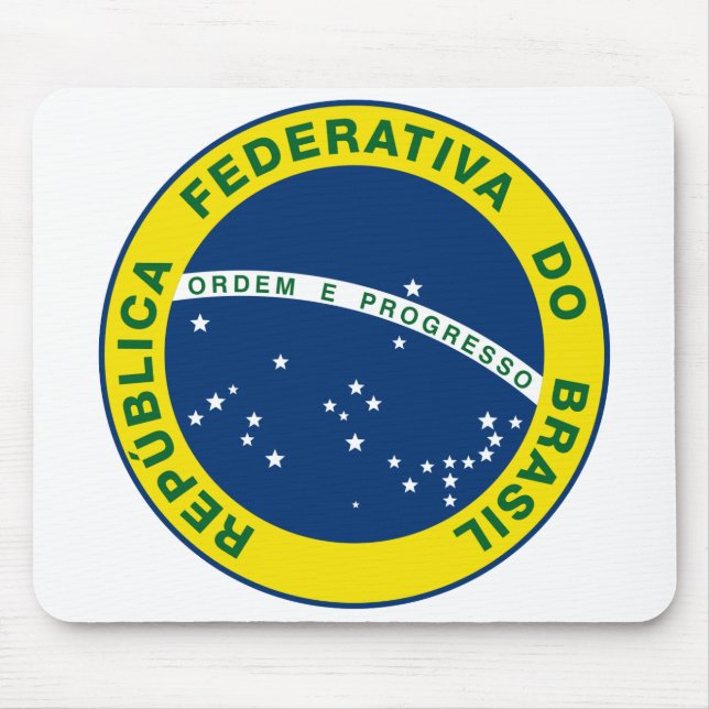 National Seal of Brazil Mouse Mat (Front)