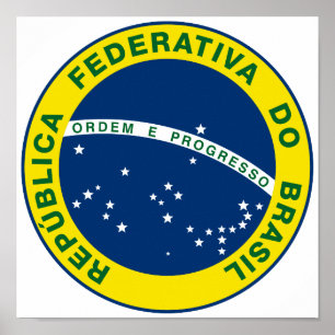 National Seal of Brazil Poster