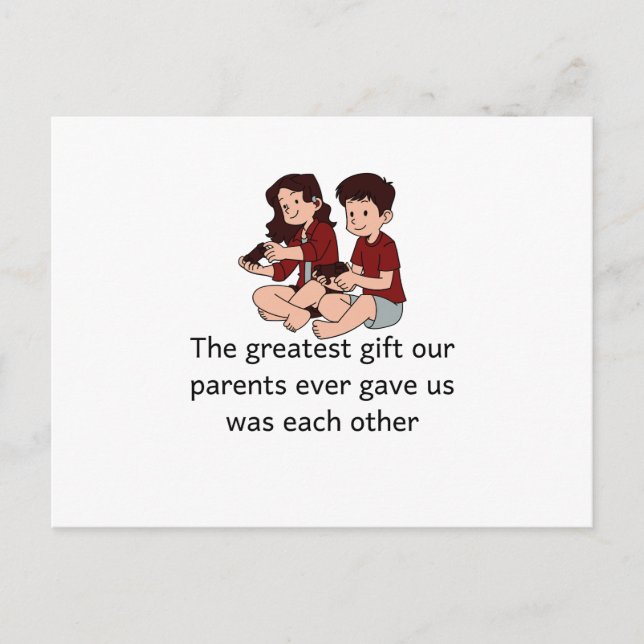 National Siblings Day Postcard (Front)