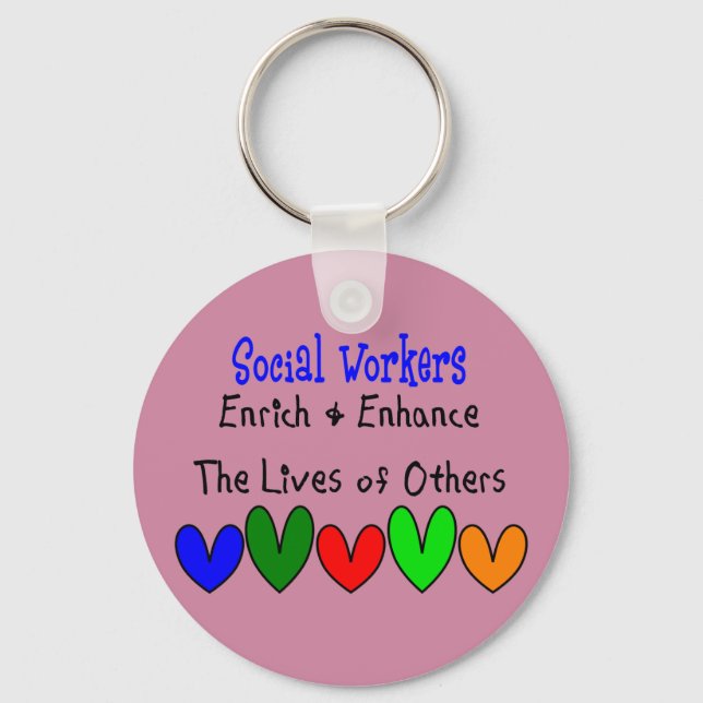 National Social Worker Month. Key Ring (Front)