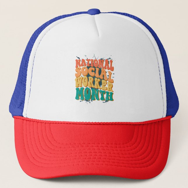 National Social Worker Month Trucker Hat (Front)