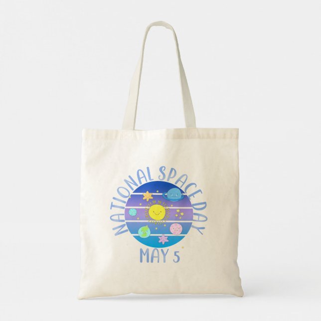 NATIONAL SPACE DAY MAY 5 TOTE BAG (Back)