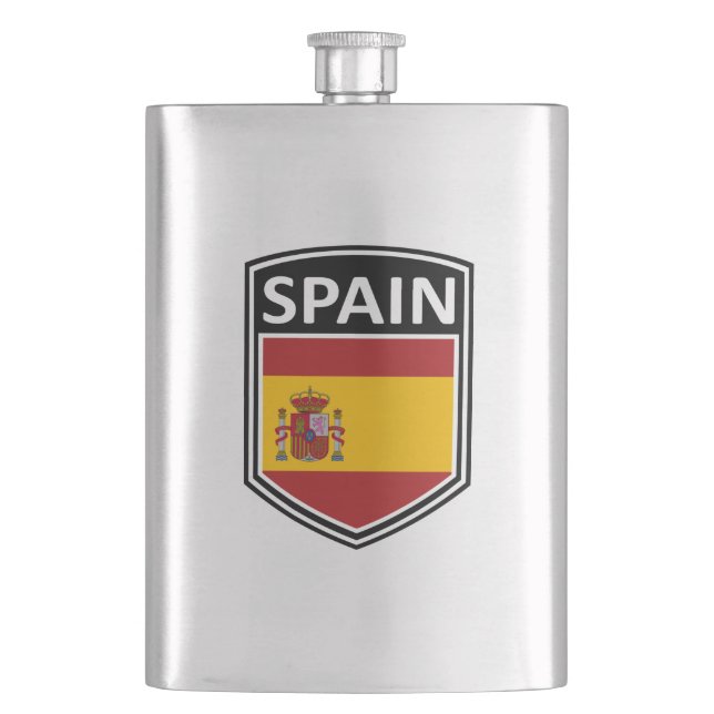 National - Spain Hip Flask (Front)