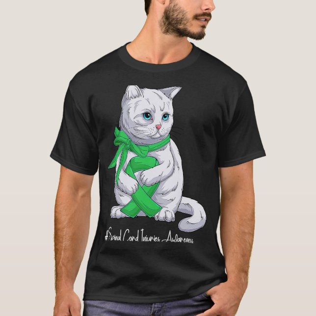 National Spinal Cord Injuries Awareness Month Gree T-Shirt (Front)