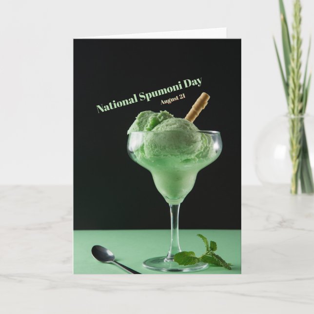 National Spumoni Day Card (Front)