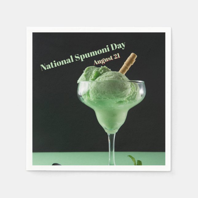 National Spumoni Day Napkin (Front)