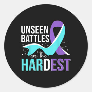 National Suicide Prevention Awareness Month Warrio Classic Round Sticker