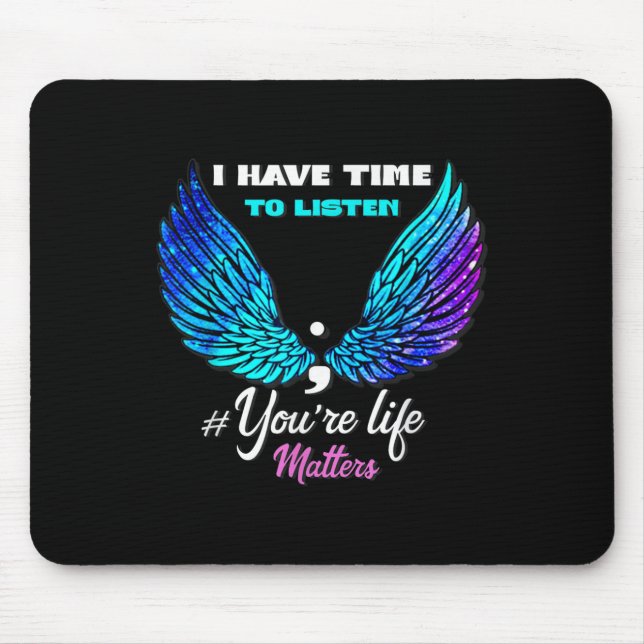 National Suicide Prevention Awareness Week Quote  Mouse Mat (Front)