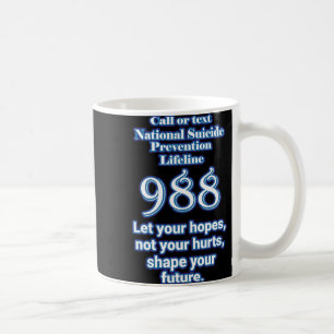 National Suicide Prevention Lifeline 988 Let Your  Coffee Mug