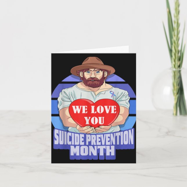 National Suicide Prevention Month Concerned Dad Lo Card (Front)