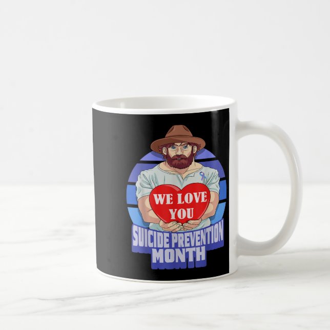 National Suicide Prevention Month Concerned Dad Lo Coffee Mug (Right)