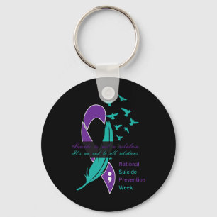 National Suicide Prevention Week Quote Premium Key Ring