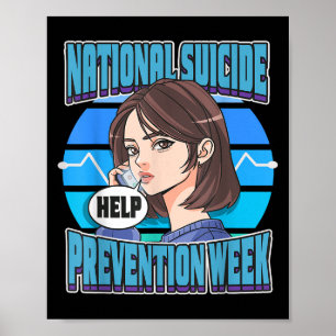 National Suicide Prevention Week Support Mental He Poster