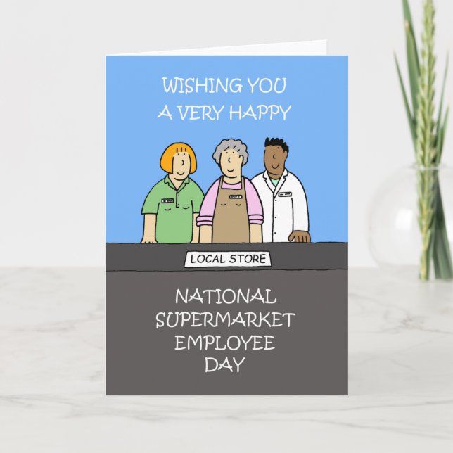 National Supermarket Employee Day Card (Front)