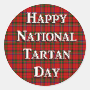 National Tartan Day Classic Round Sticker