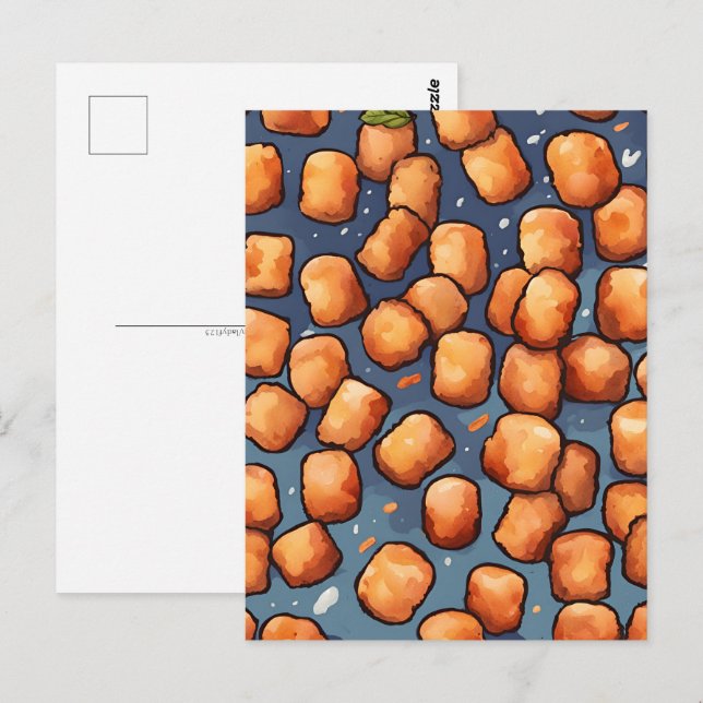 National Tater Tot Day, Postcrossing Postcard (Front/Back)