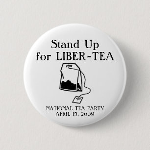 National Tea Party 6 Cm Round Badge
