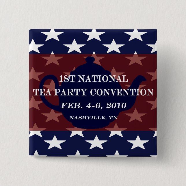 National Tea Party Convention Button (Front)