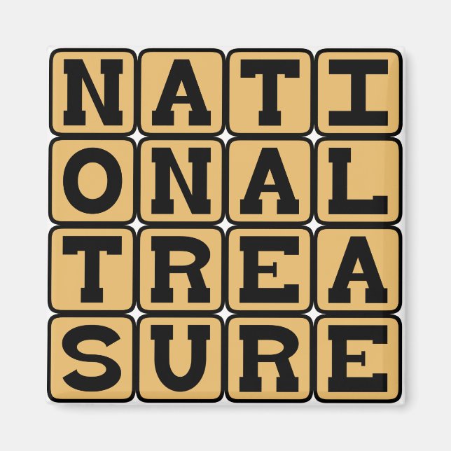 National Treasure, God's Gift to America Magnet (Front)