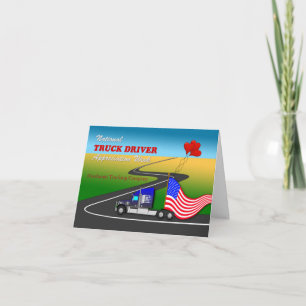 National Truck Driver Appreciation Week, Custom Card