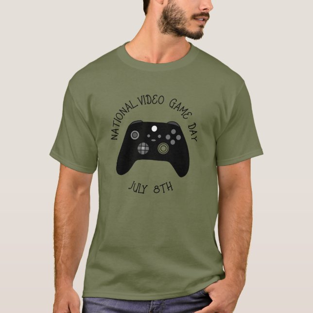 National Video Game Day July 8th   T-Shirt (Front)