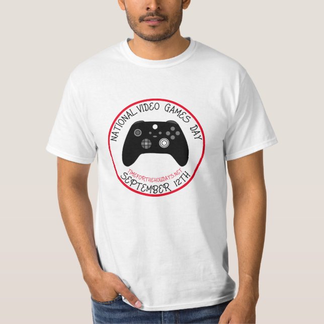 National Video Games Day September 12th   T-Shirt (Front)