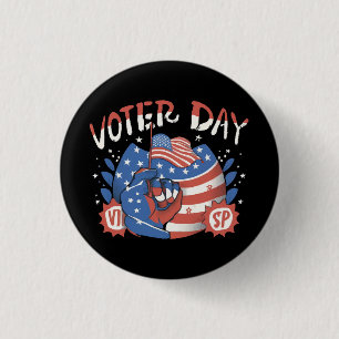 National Voter Registration Day 3 Cm Round Badge