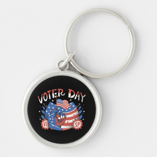 National Voter Registration Day Key Ring (Front)