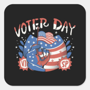 National Voter Registration Day Square Sticker