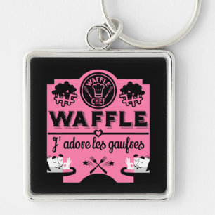 National Waffle Day Key Ring