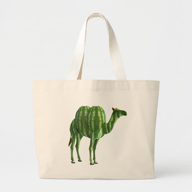 National Watermelon Day Dromedary Large Tote Bag (Front)