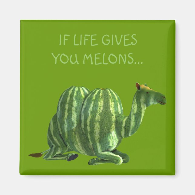 National Watermelon Day Dromedary Magnet (Front)