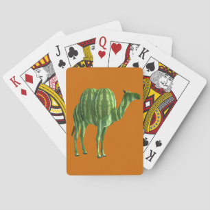 National Watermelon Day Dromedary Playing Cards