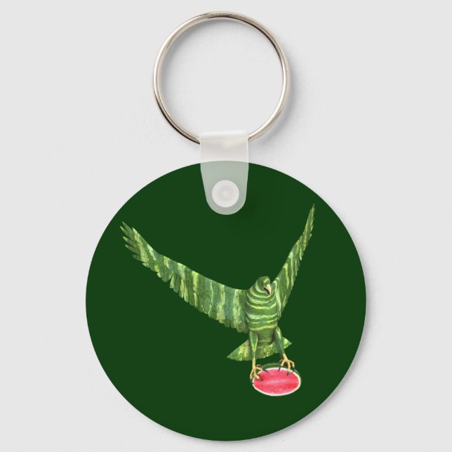 National Watermelon Day Eagle Key Ring (Front)