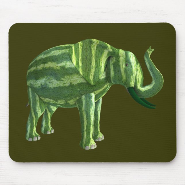 National Watermelon Day Elephant Mouse Mat (Front)