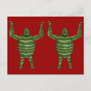 National Watermelon Day Gorilla Postcard