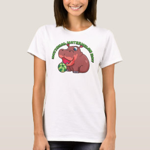 National Watermelon Day, hippo T-Shirt