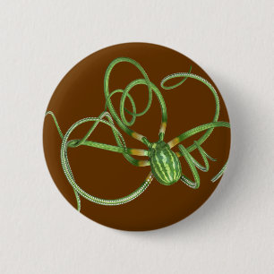 National Watermelon Day Octopus 6 Cm Round Badge
