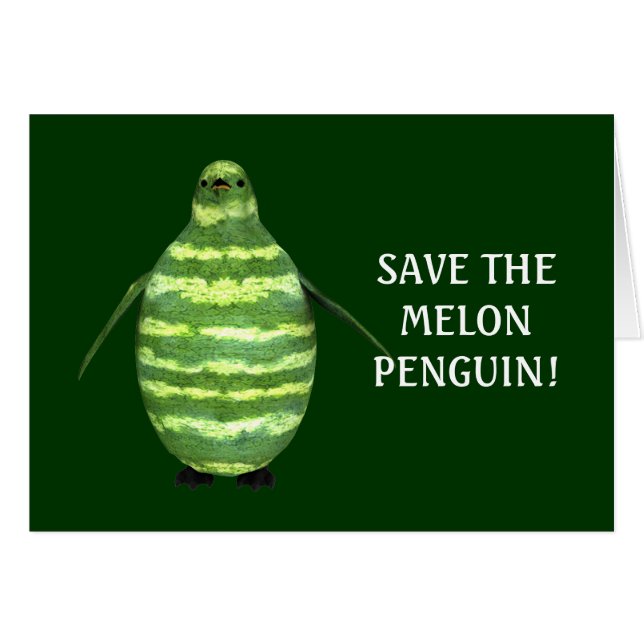 National Watermelon Day Penguin (Front Horizontal)